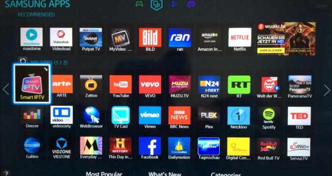 Smart IPTV app for Samsung smart TV