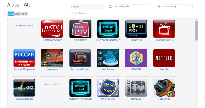 samsung smart tv apps